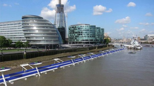 Wegweisend: Schwimmender Radweg für London - ZEIT ONLINE