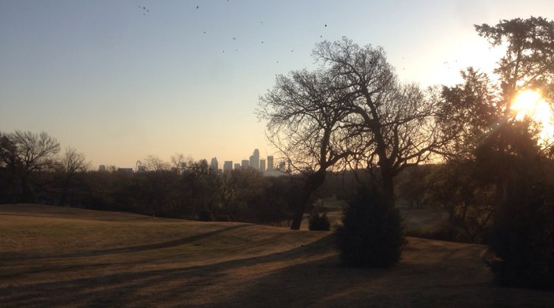 Golfplatz in Dallas in der Morgensonne