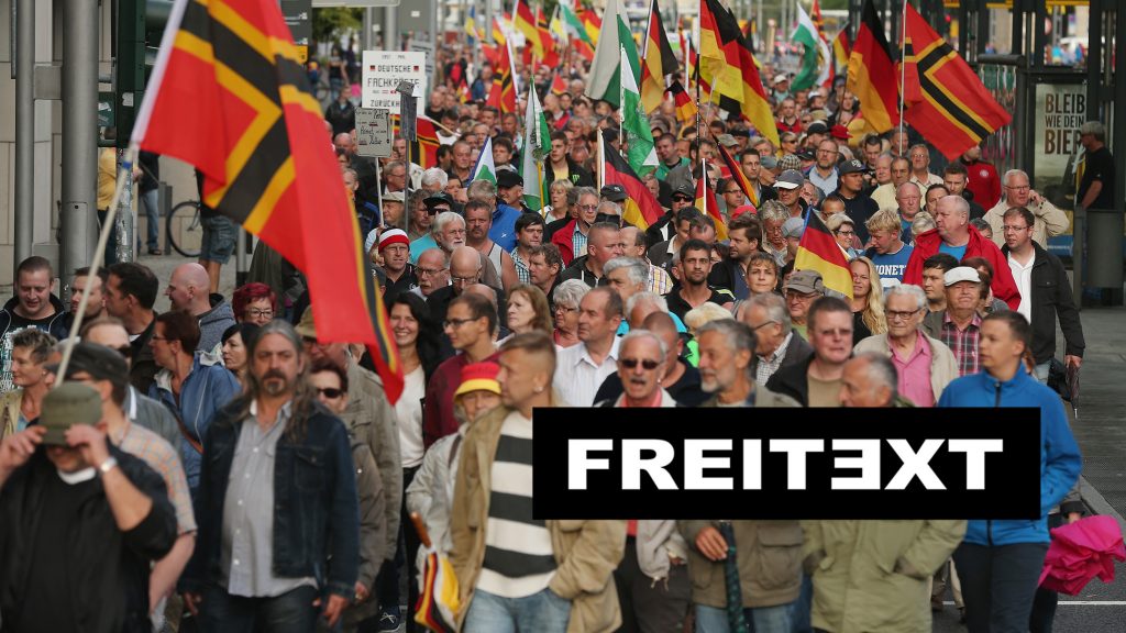 Demonstration von Pegida-Anhängern in Dresden © Sean Gallup/Getty Images