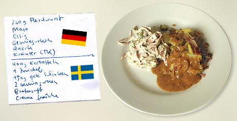 Fleischsalat vs. Pytt i Panne – Deutschland vs. Schweden