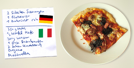 Blutwurst, Bratwurst & Saumagen vs. Pizza Margherita – Deutschland vs. Italien