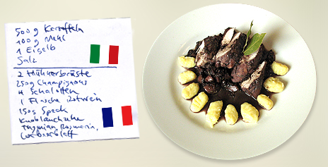Gnocchi vs. Coq au Vin – Italien vs. Frankreich