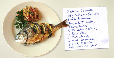 Dorade Royale mit Taboulé