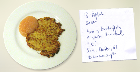 Kartoffelpuffer w/ DIY Apfelmus