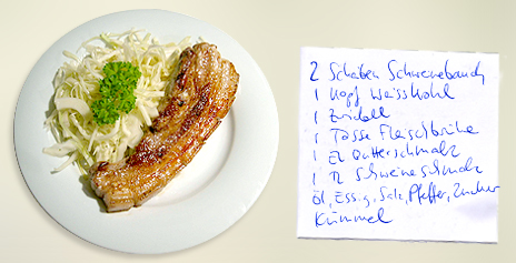 Wammerl mit Krautsalat