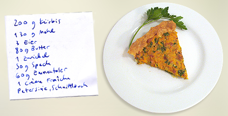 Kürbisquiche