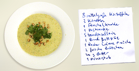 (Kartoffel-)Gemüsesuppe
