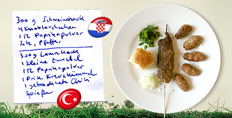 Cevapcici (KRO) vs. Adana Kebap (TUR)