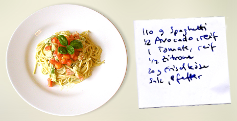 Avocadospaghetti