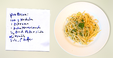 Zitronenspaghetti