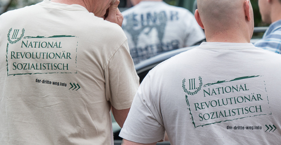 Das Motto der Neonazi-Partei „Der III. Weg“