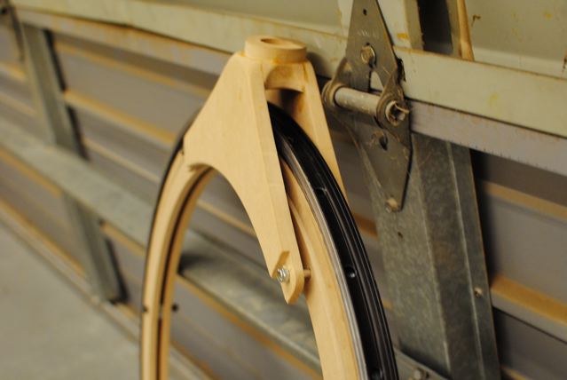 Der Prototyp besteht wie diese Gabel aus verleimten Holz © David Hotard 
