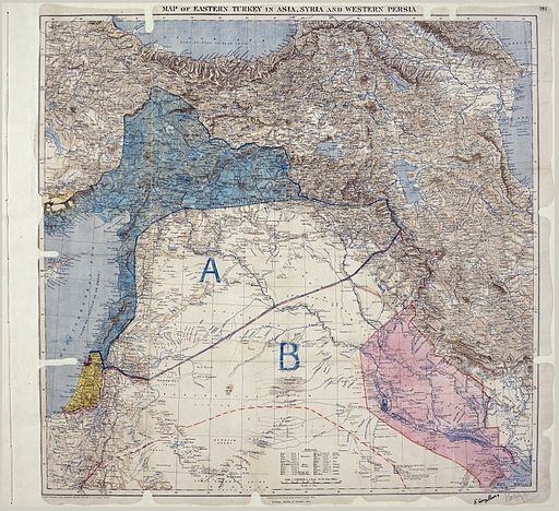 512px-MPK1-426_Sykes_Picot_Agreement_Map_signed_8_May_1916