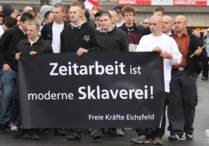Eichsfelder Neonazis am 1. Mai 2010 in Erfurt, Foto: Kai Budler