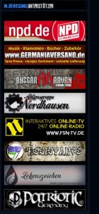 Das Imperium der NPD: Von Neonazigruppen bis Szenebekleidung. Screenshot der Homepage.