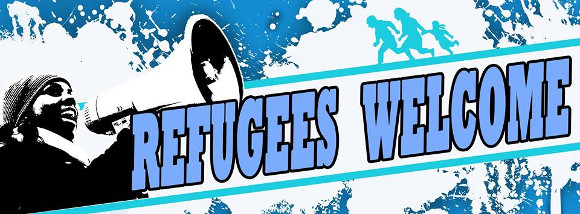 Refugees welcome Güstrow 6.12.14 Demo Störungsmelder