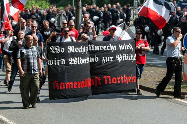 Teilnehmer des Naziaufmarsches | © Christian Martischius