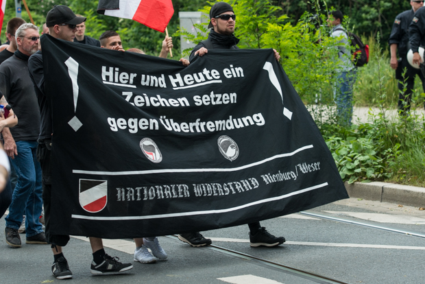 Teilnehmer des Naziaufmarsches | © Christian Martischius