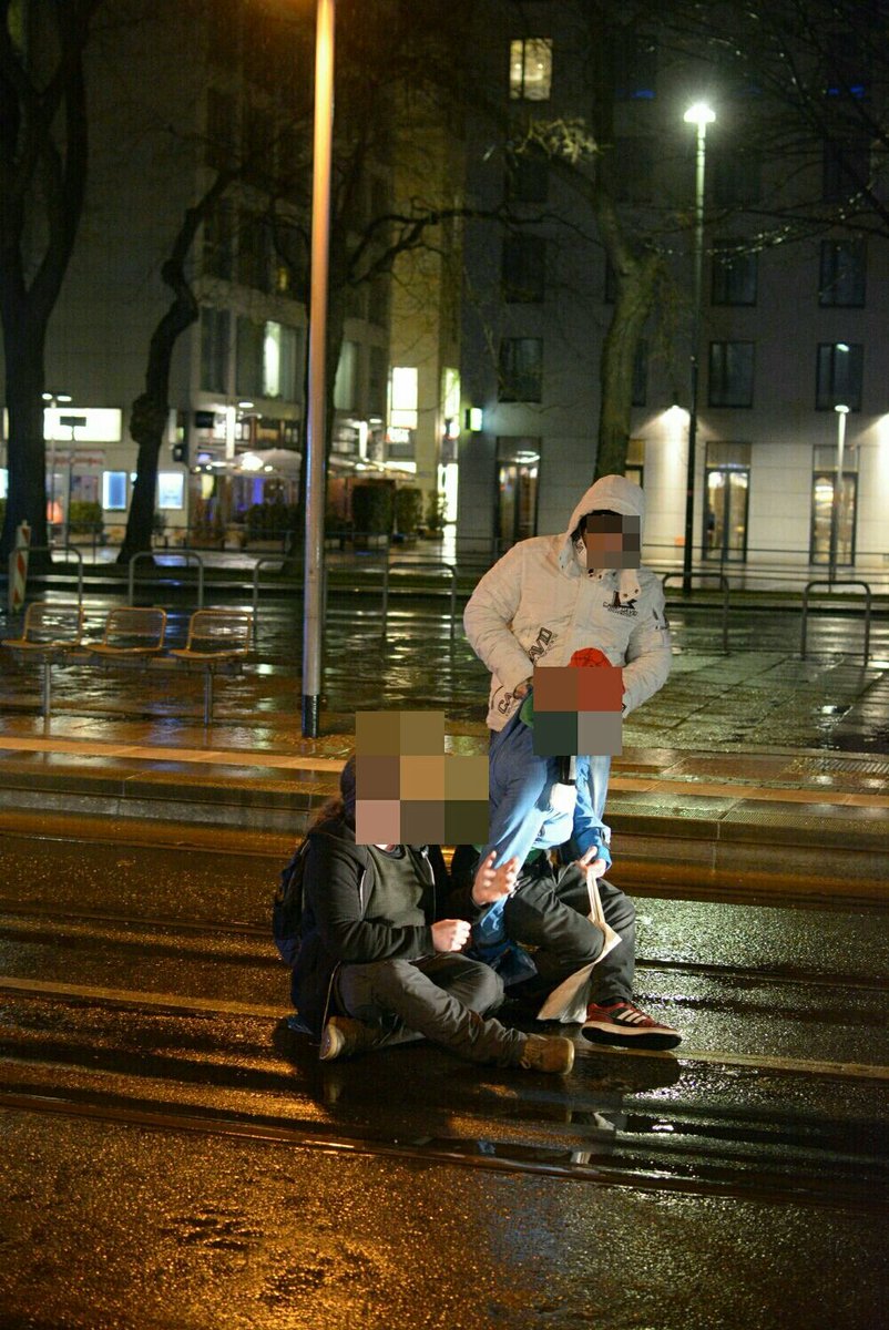 Rechtsextreme räumen Sitzblockierer in Dresden - Störungsmelder