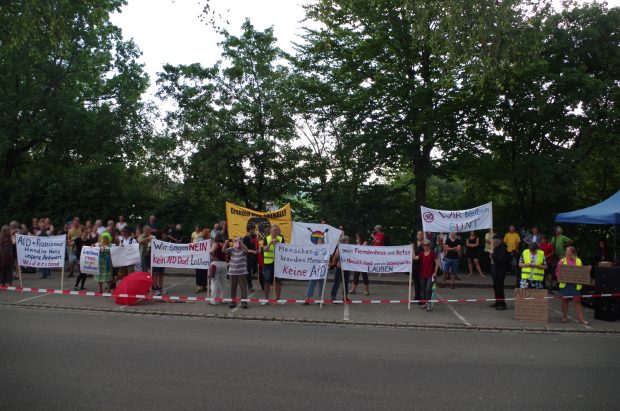 Protest gegen die AfD am 7.7.2017 in Lauben ©S. Lipp