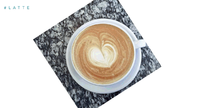 Instagram-Klischees Latte Kaffee