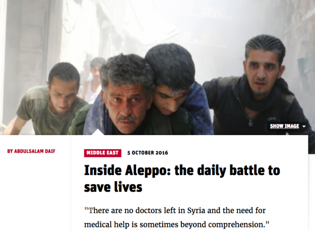 Wie ein Arzt in Aleppo jeden Tag für das Leben kämpft