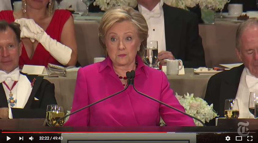 Wenn Donald Trump und Hillary Clinton lustig dinieren