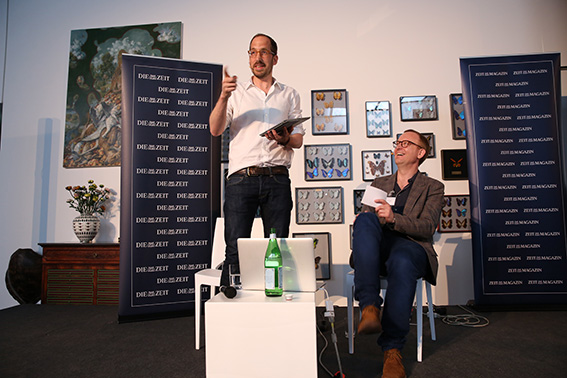 Illustrator Christoph Niemann (links) und ZEITmagazin-Chefredakteur Christoph Amend