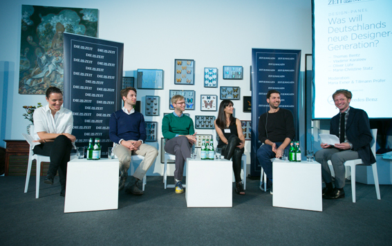 Maria Exner, Redakteurin ZEIT Online, Thomas Bentz und Oliver Lühr von Achtland, Marie-Christine Statz, Gauchère, Vladimir Karaleev und Tillmann Prüfer (von links nach rechts)