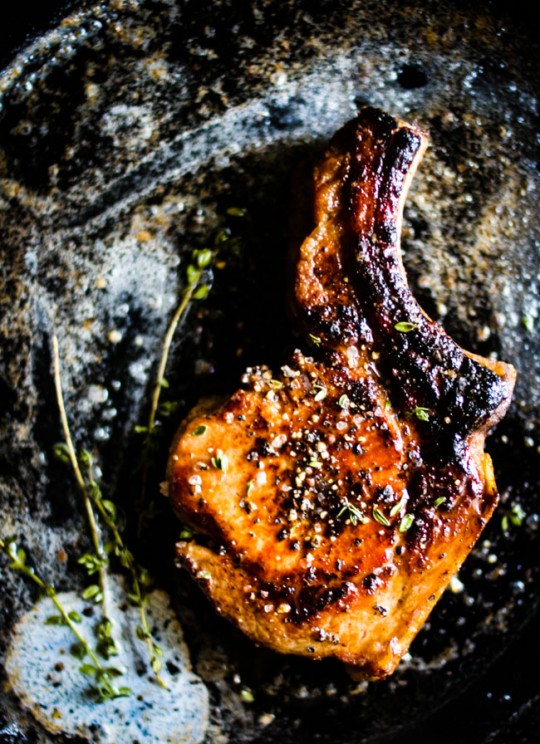 Pan Roasted Pork Chop http://fortheloveofthesouth.com/2013/03/11/thank-heaven-for-pork-chops/