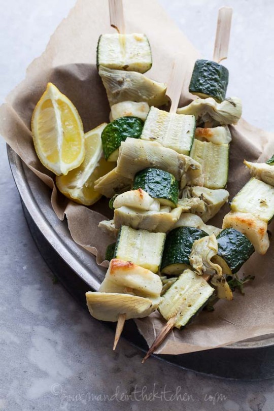 Greek-Inspired-Zucchini-Halloumi-and-Artichoke-Vegetable-Skewers-from-GourmandeintheKitchen.com_
