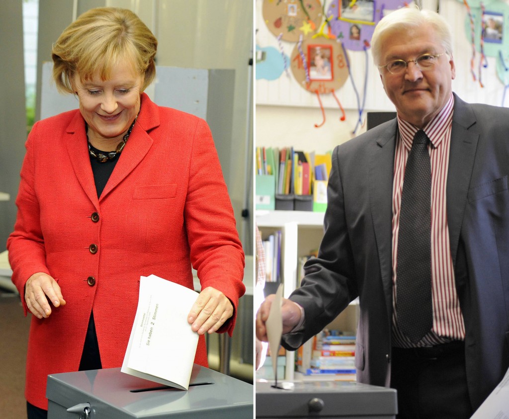 Merkel und Steinmeier haben gewählt!